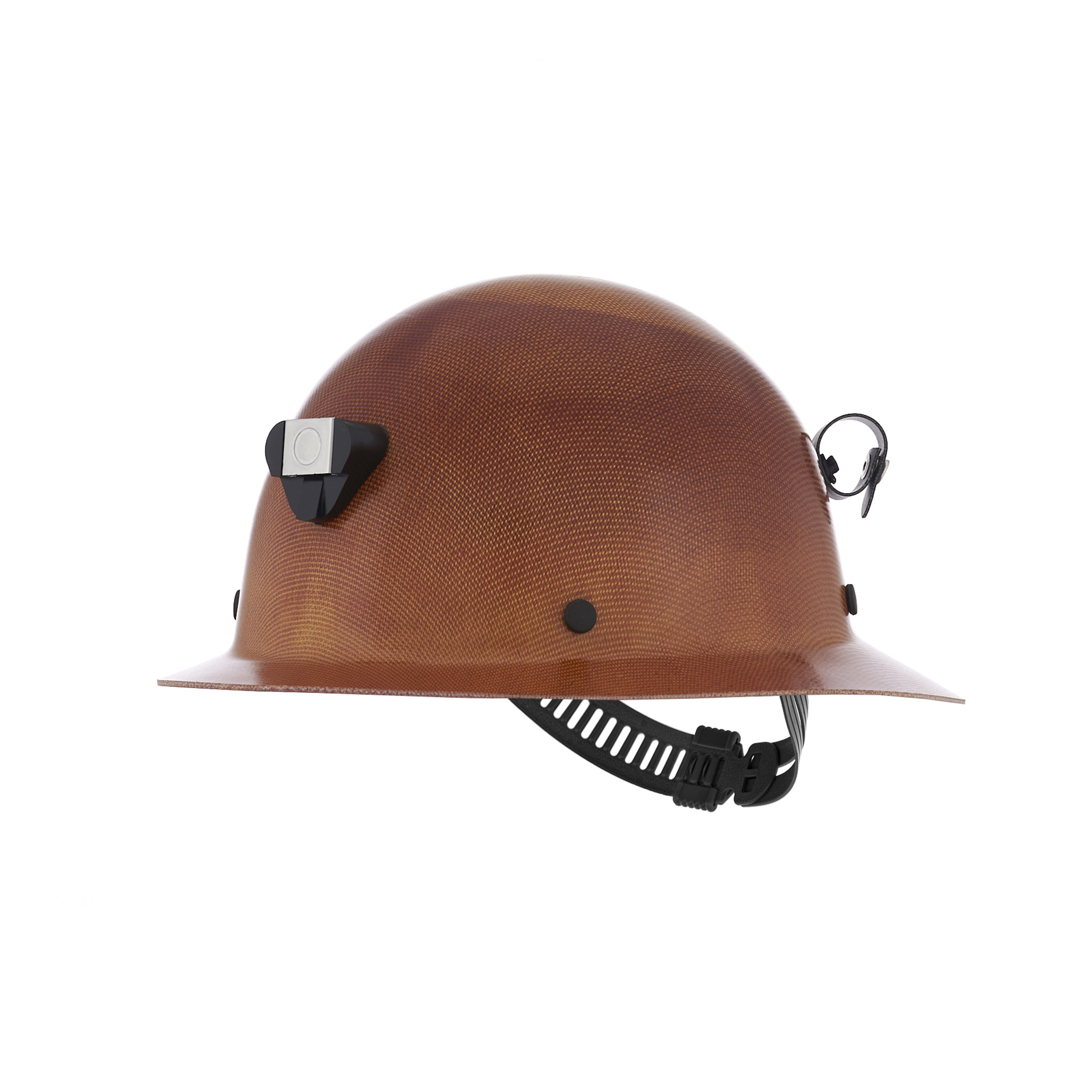 Skullgard Protective Hat Natural Tan - w/ Staz-On Suspension, lamp bracket and cord holder, Standard